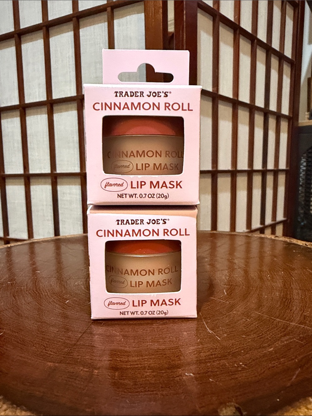Trader Joe's Cinnamon Roll Lip Mask NEW 2026 Set 2